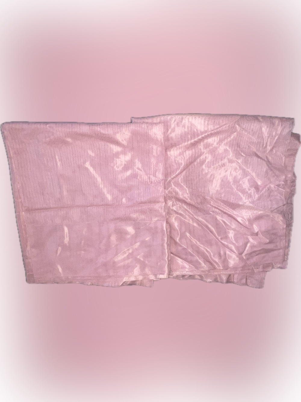 Soft Pink Sheer Curtains Set 2 Pieces